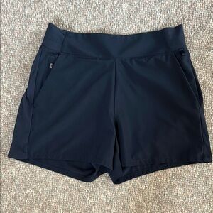 Athleta Brooklyn Navy Athletic Shorts with Elastic Waistband